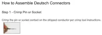 Deutsch Connector User Guide